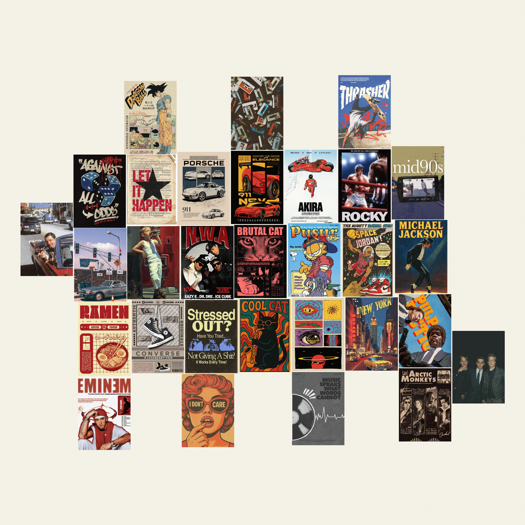 90's Aesthetic – Premium Posters ( A5 | 260G )
