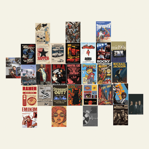 90's Aesthetic – Premium Posters ( A5 | 260G )