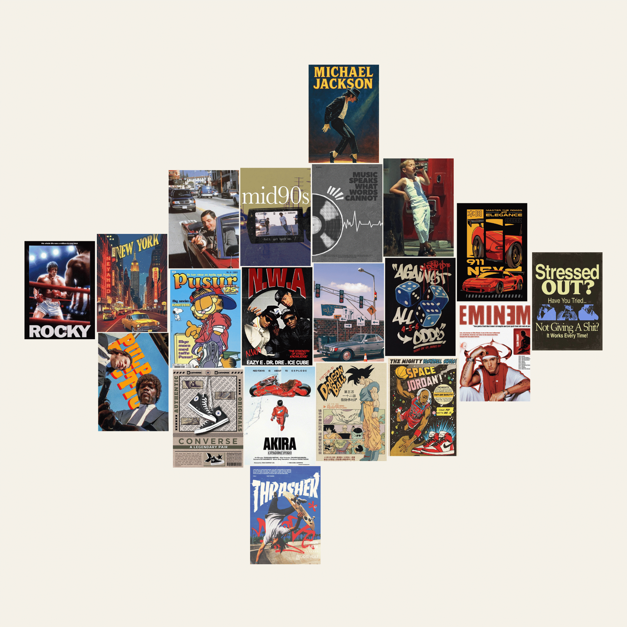 90's Aesthetic – Premium Posters ( A5 | 260G )