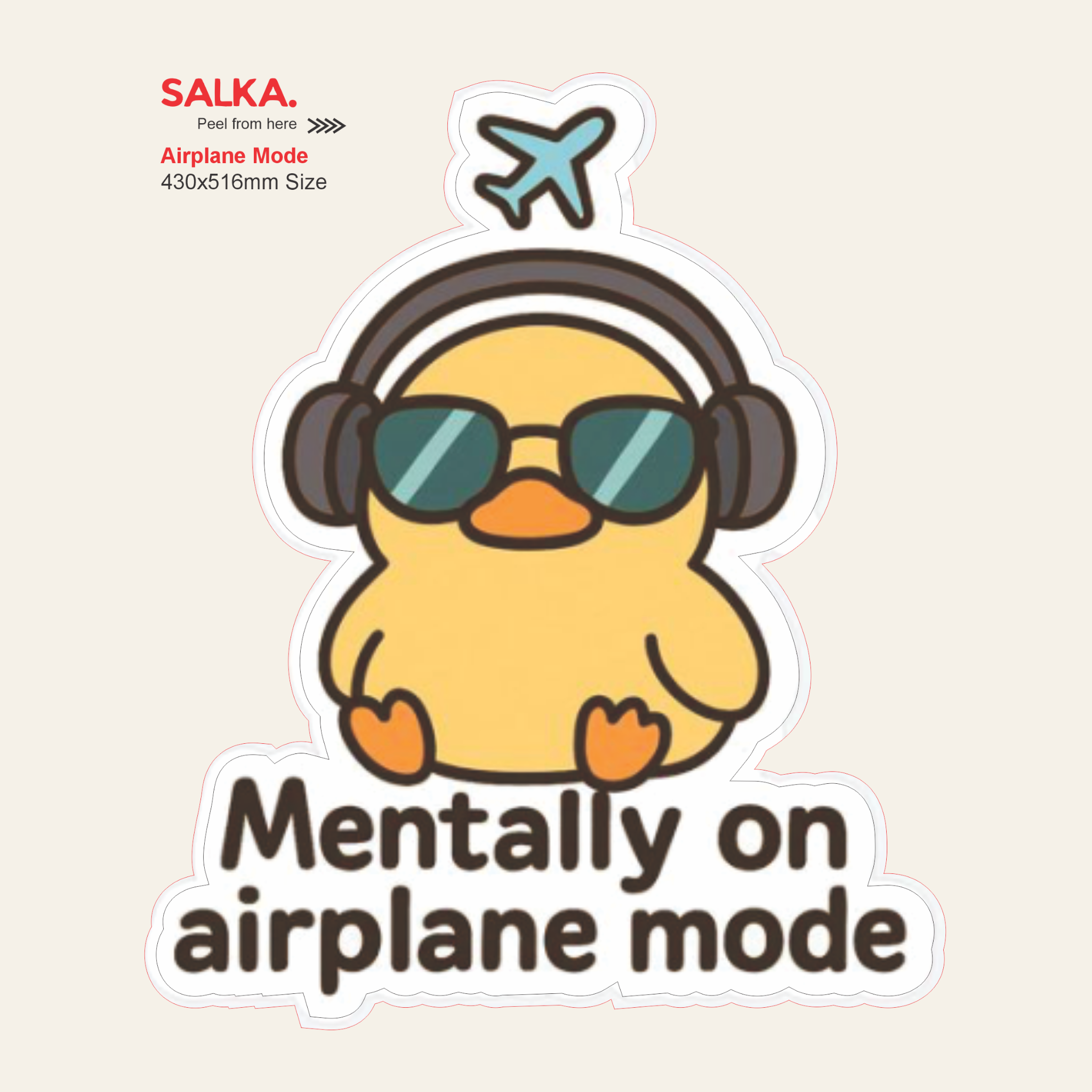 Airplane Mode | Premium Vinyl Wall Decal