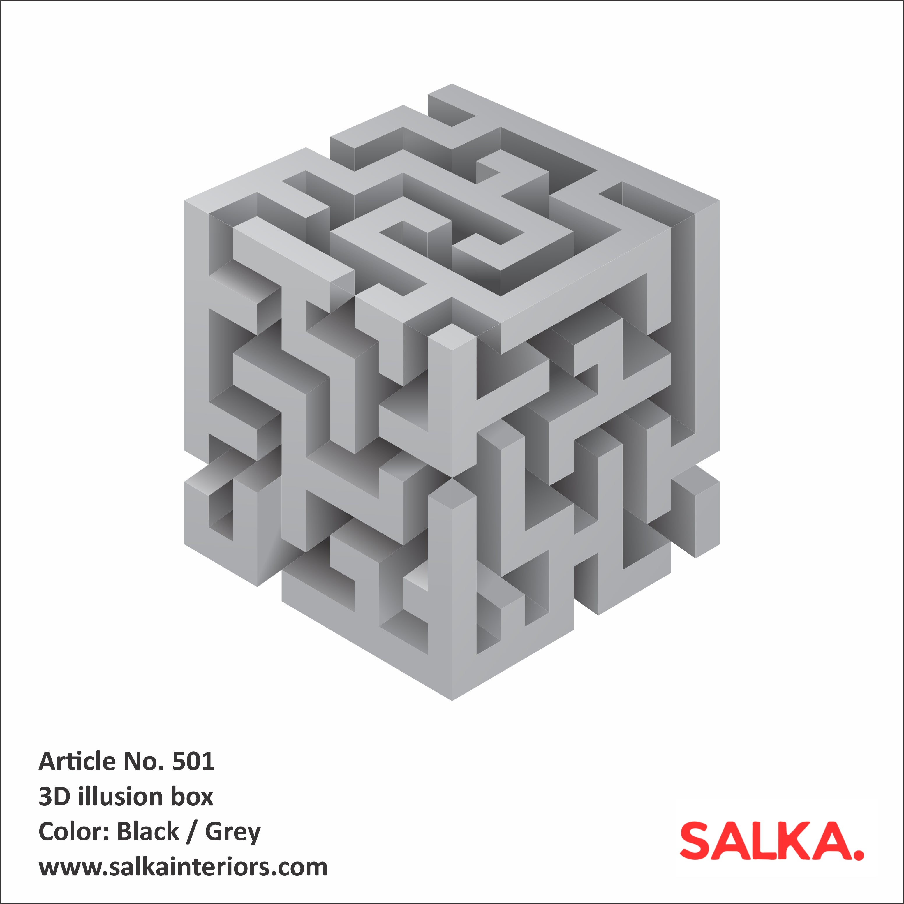 3D Corner Wall Cube