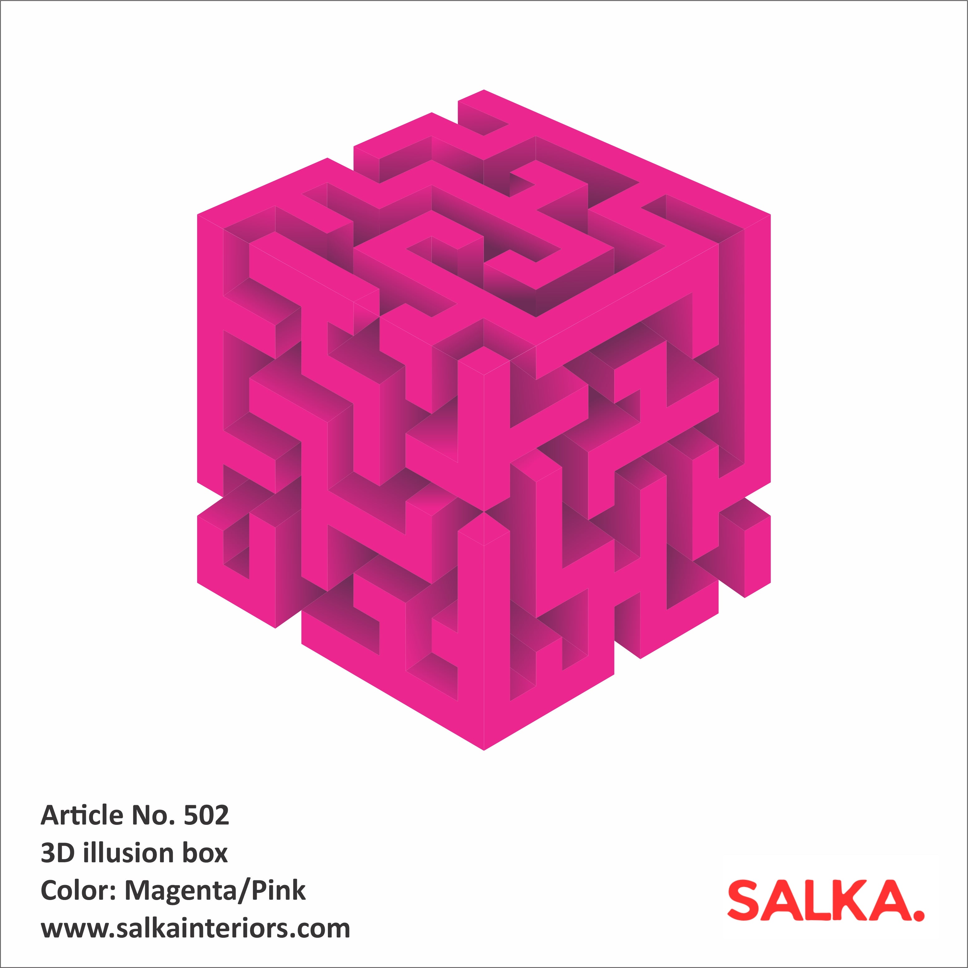 3D Corner Wall Cube