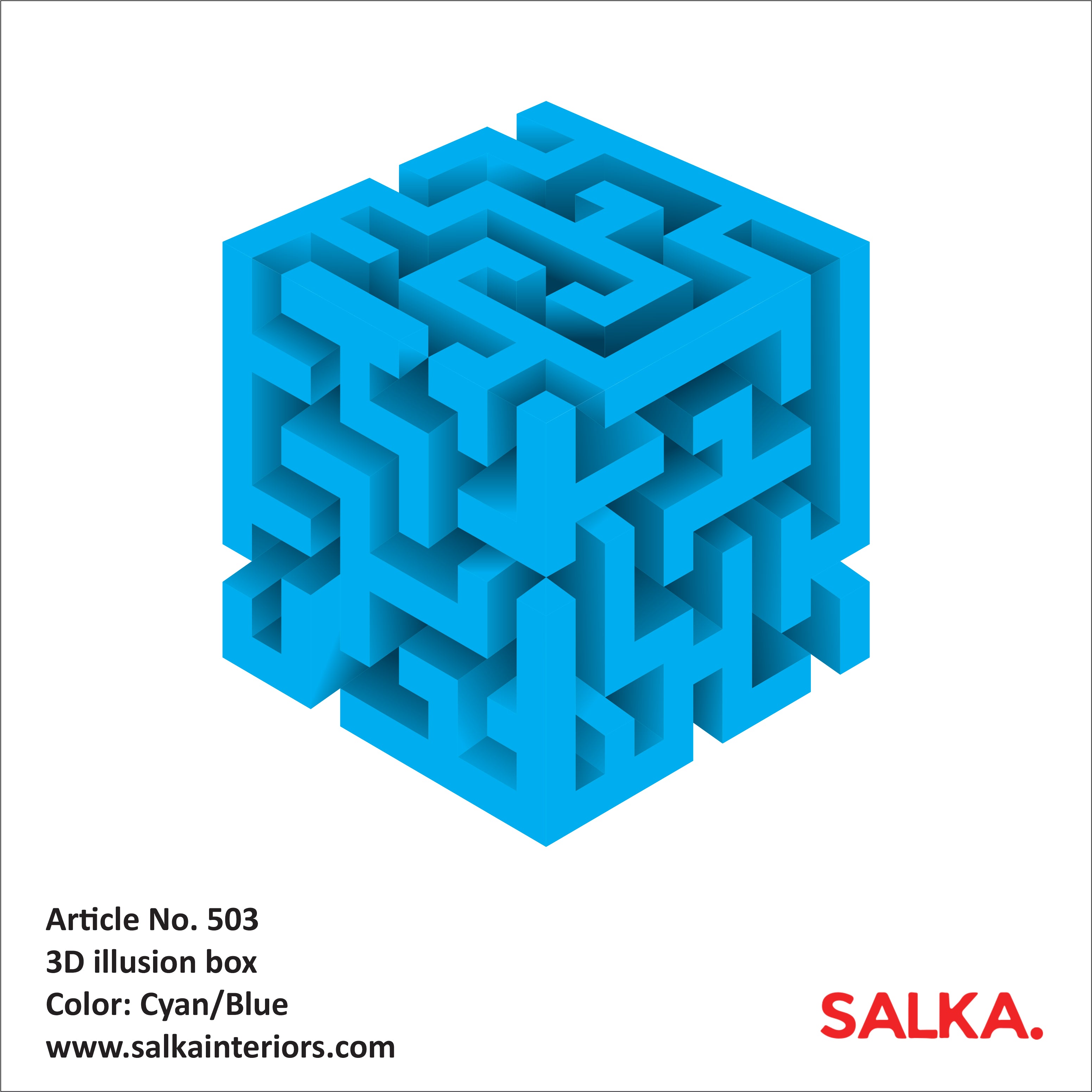 3D Corner Wall Cube