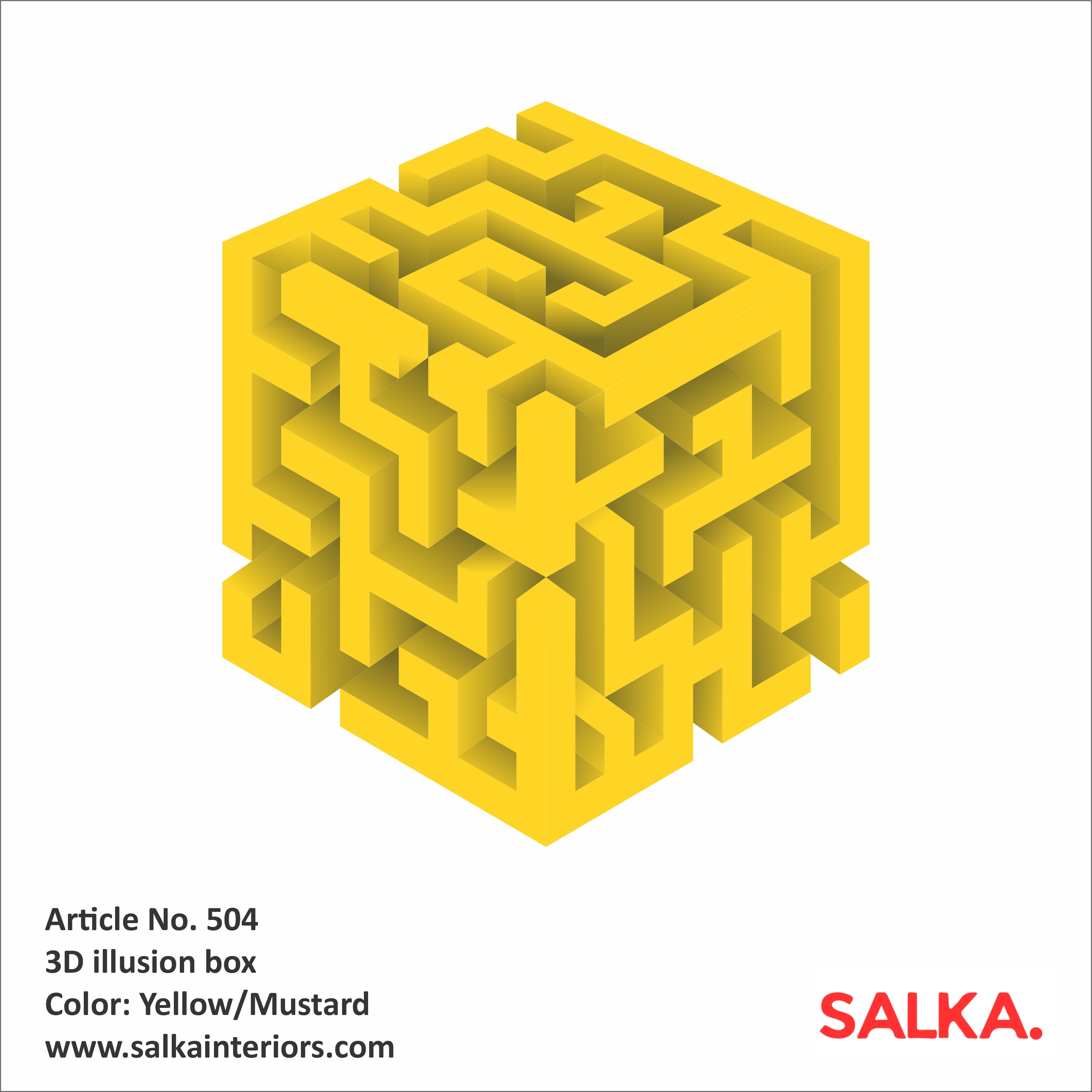 3D Corner Wall Cube