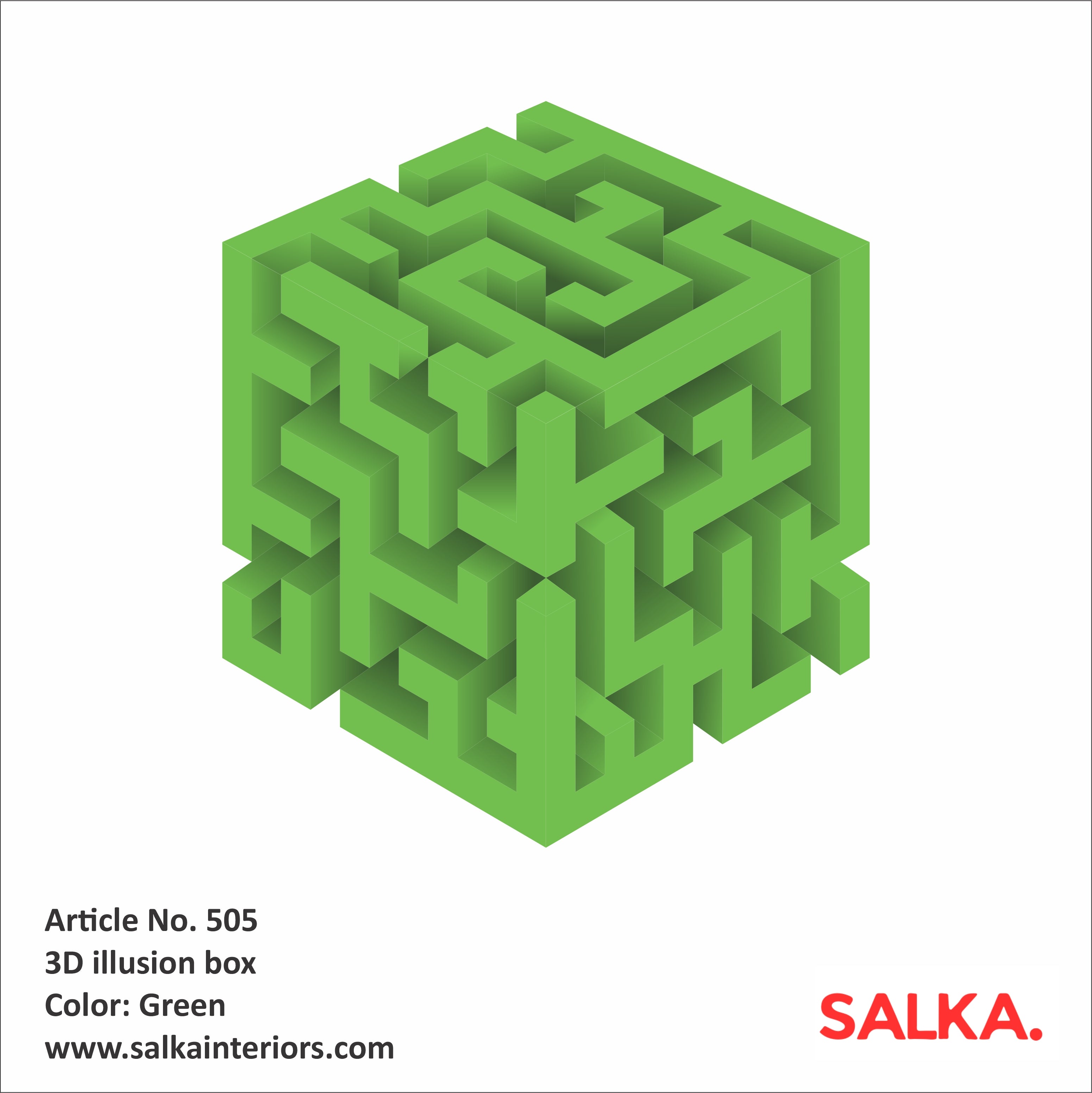 3D Corner Wall Cube