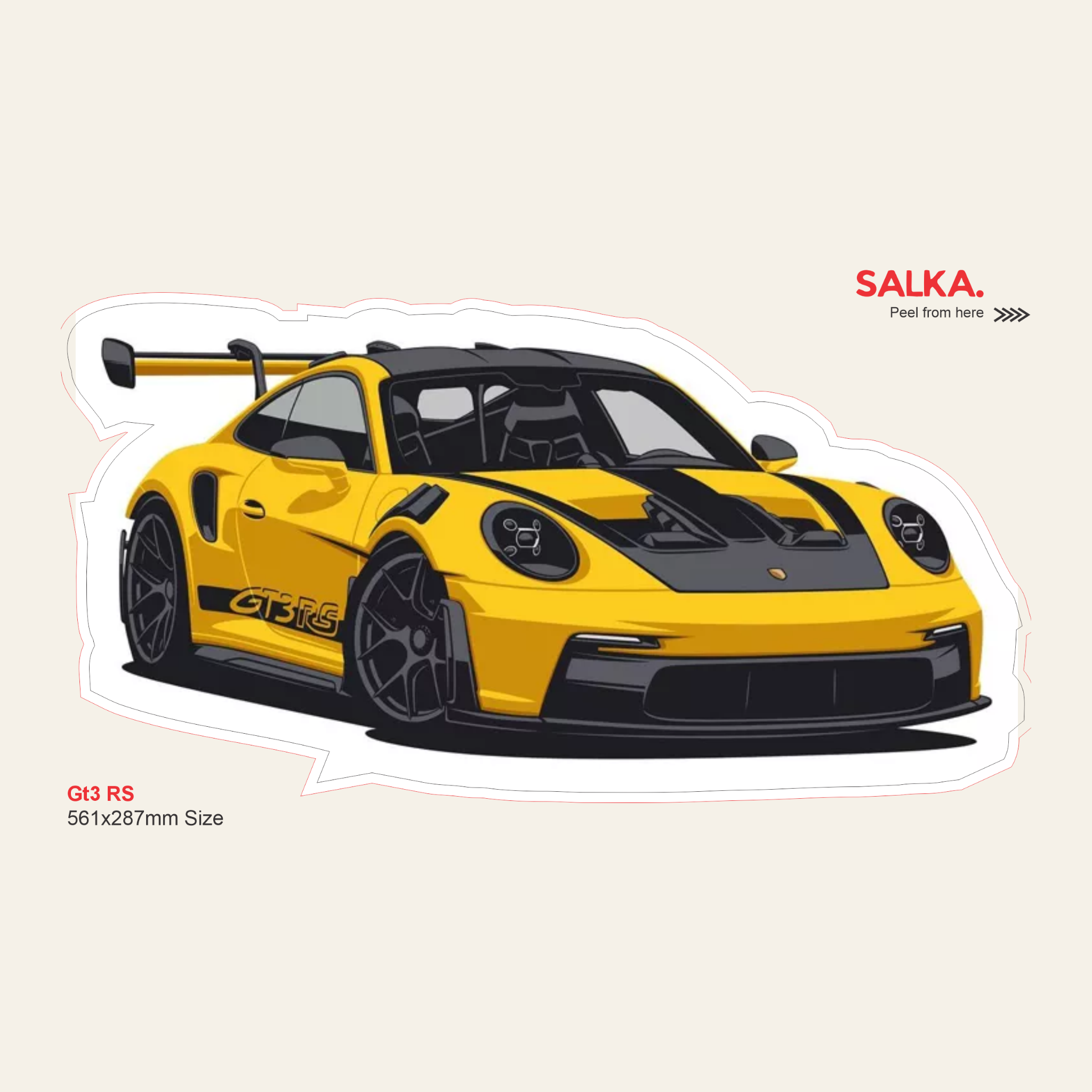 GT3 RS | Premium Vinyl Wall Decal