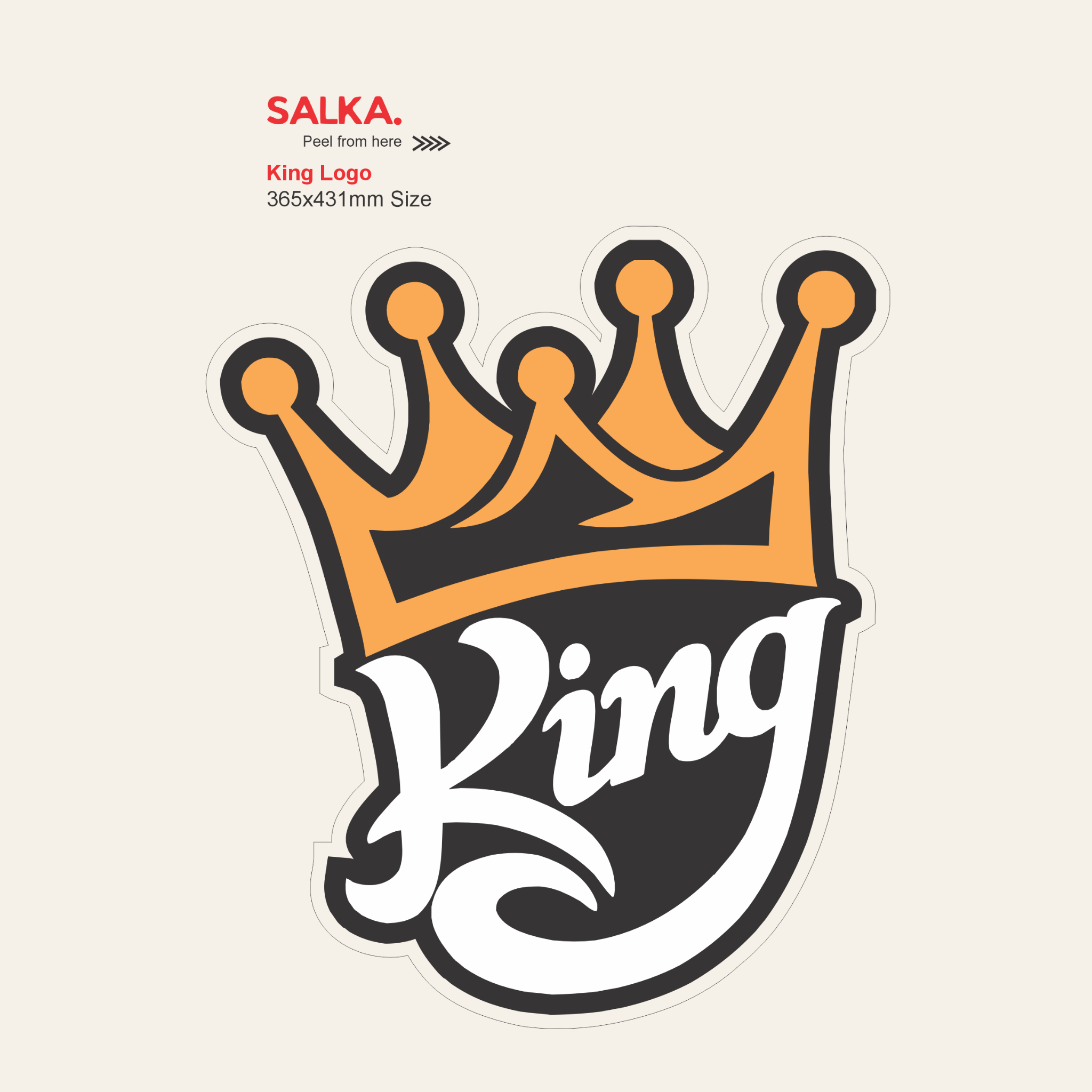 King | Premium Vinyl Wall Decal