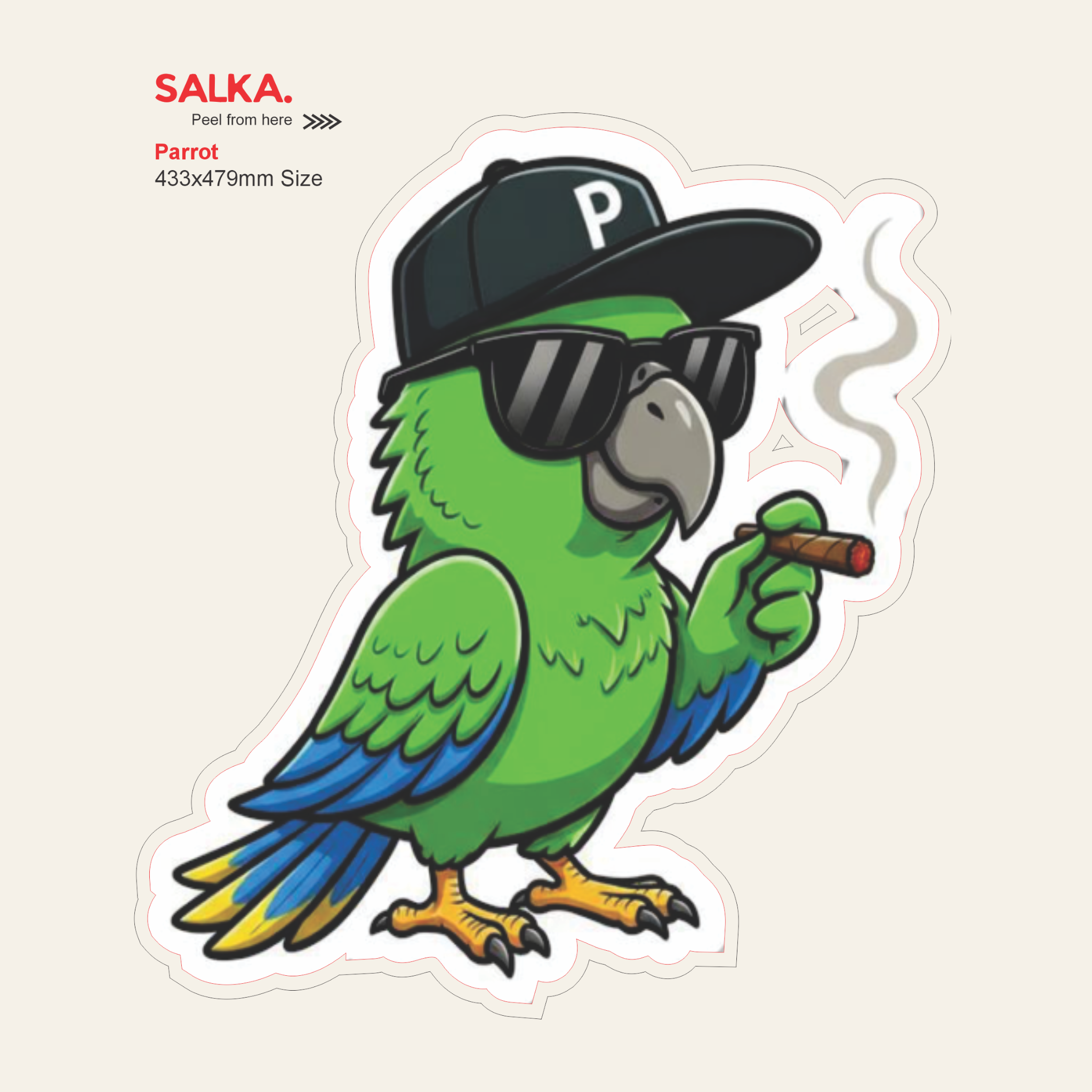 Parrot | Premium Vinyl Wall Decal