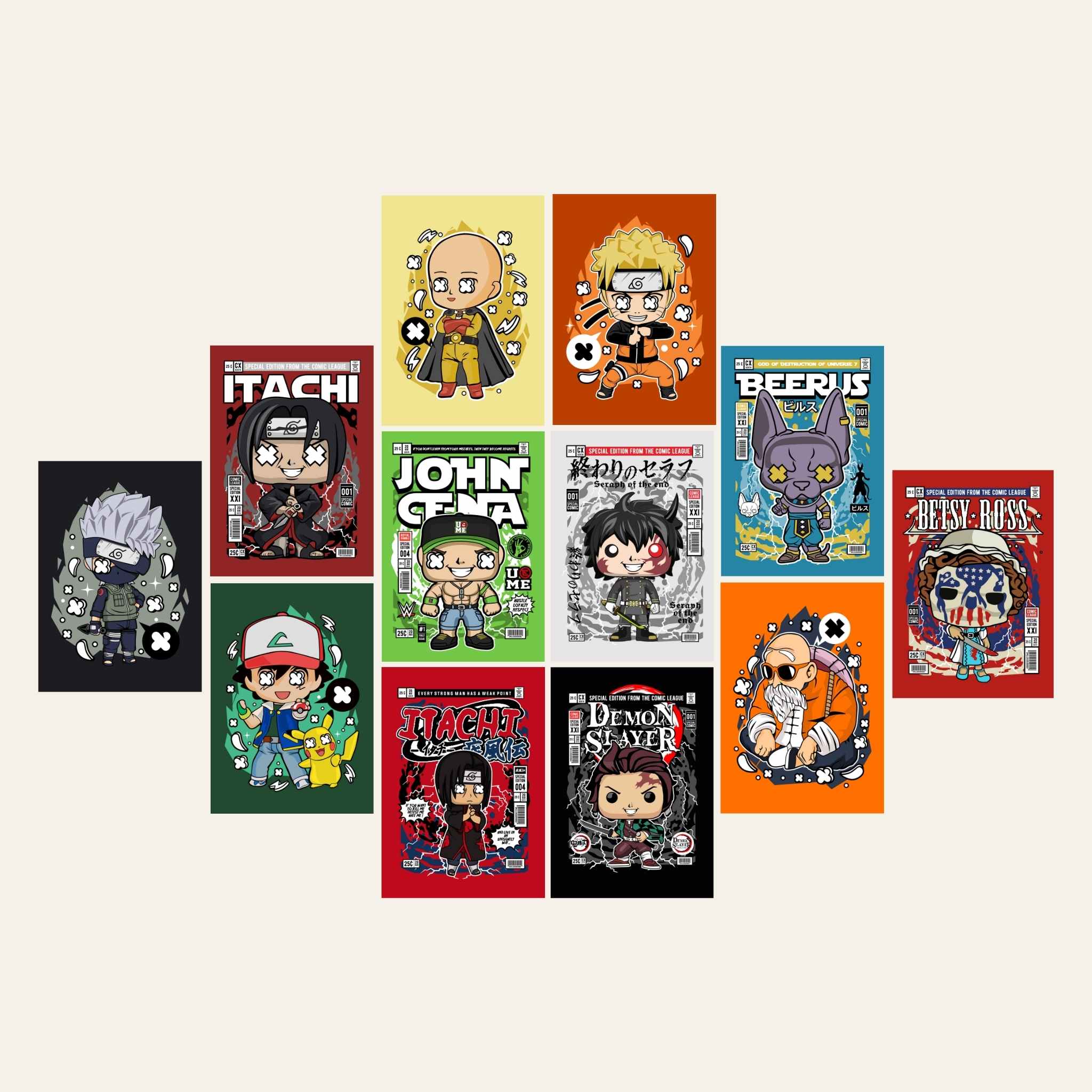 Pop – 12 Premium Posters ( A4 | 260G )