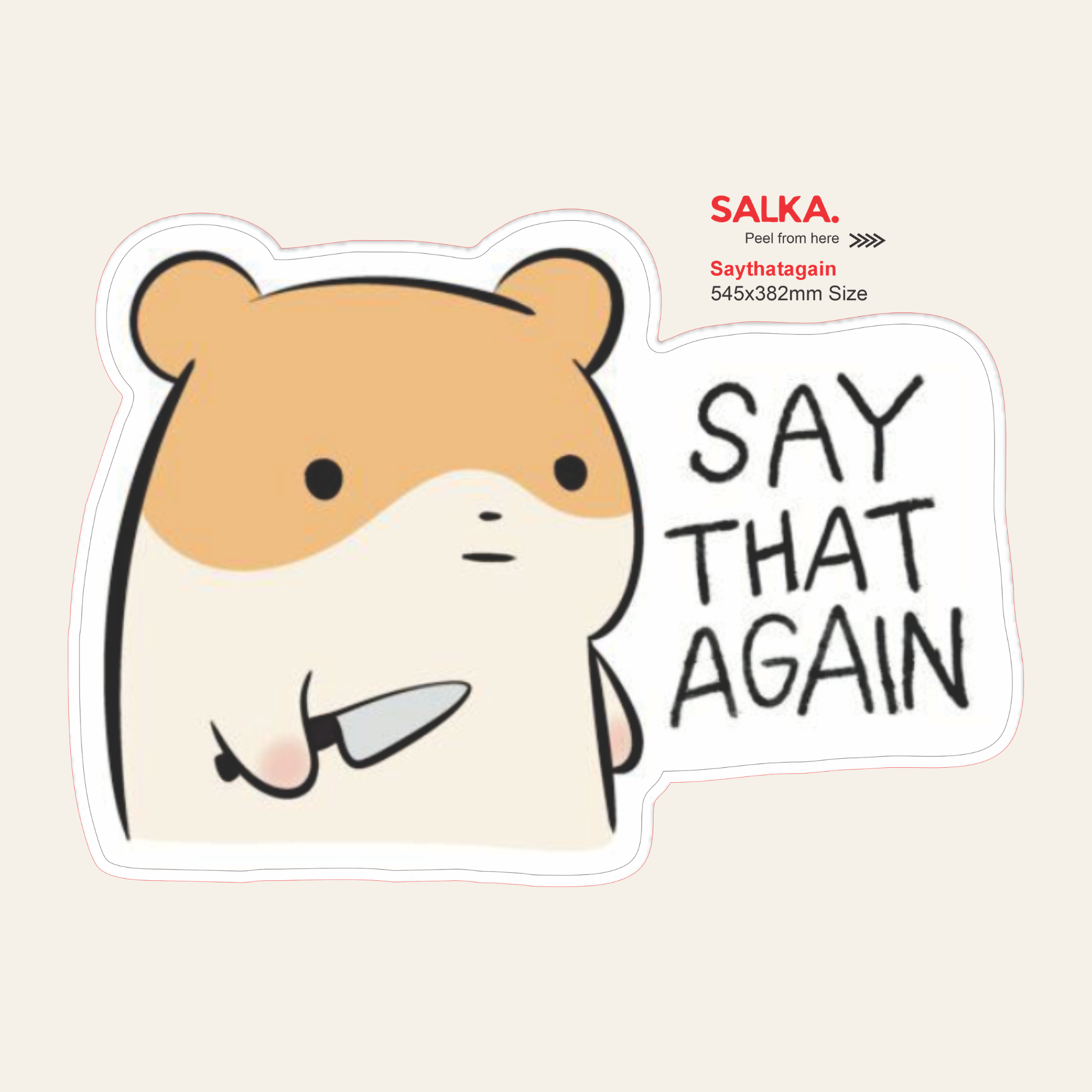 Say That Again | Premium Vinyl Wall Decal