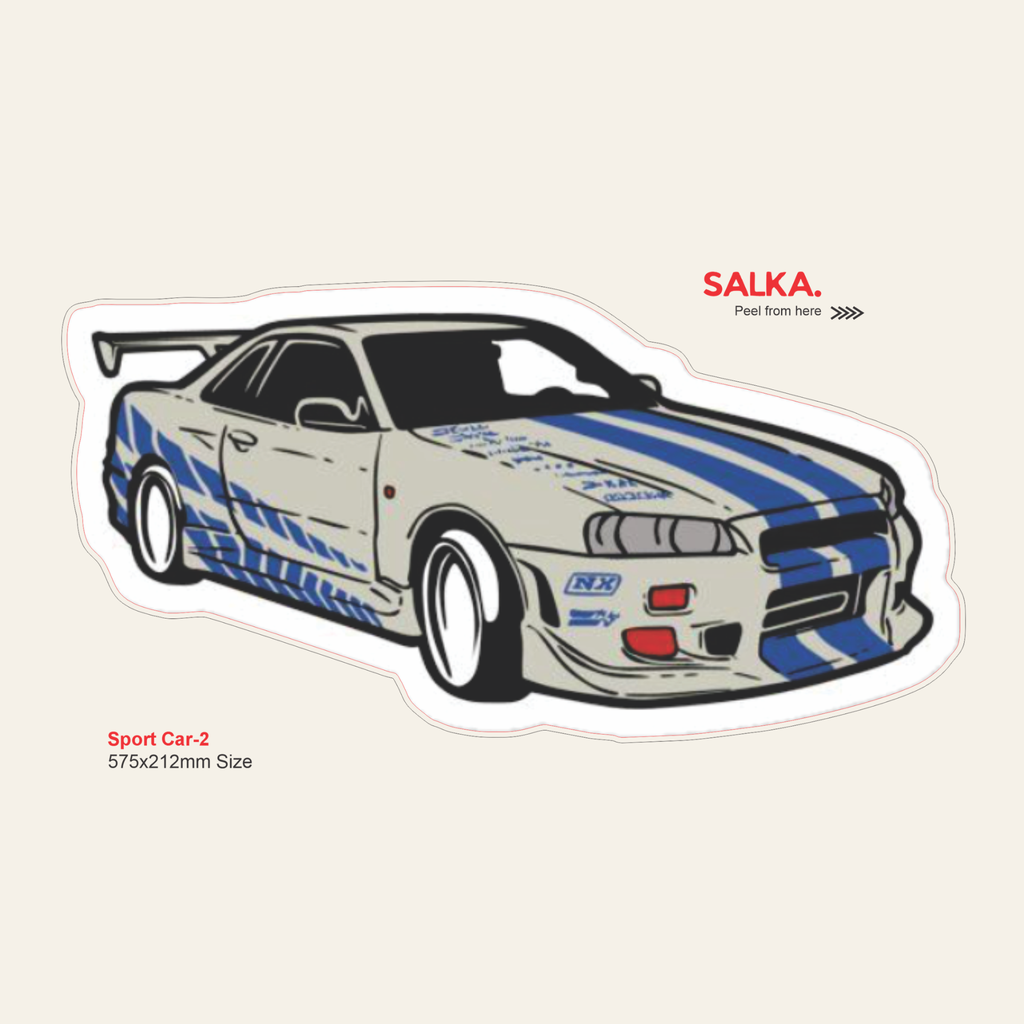 Sports Car-2 | Premium Vinyl Wall Decal