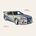 Sports Car-2 | Premium Vinyl Wall Decal