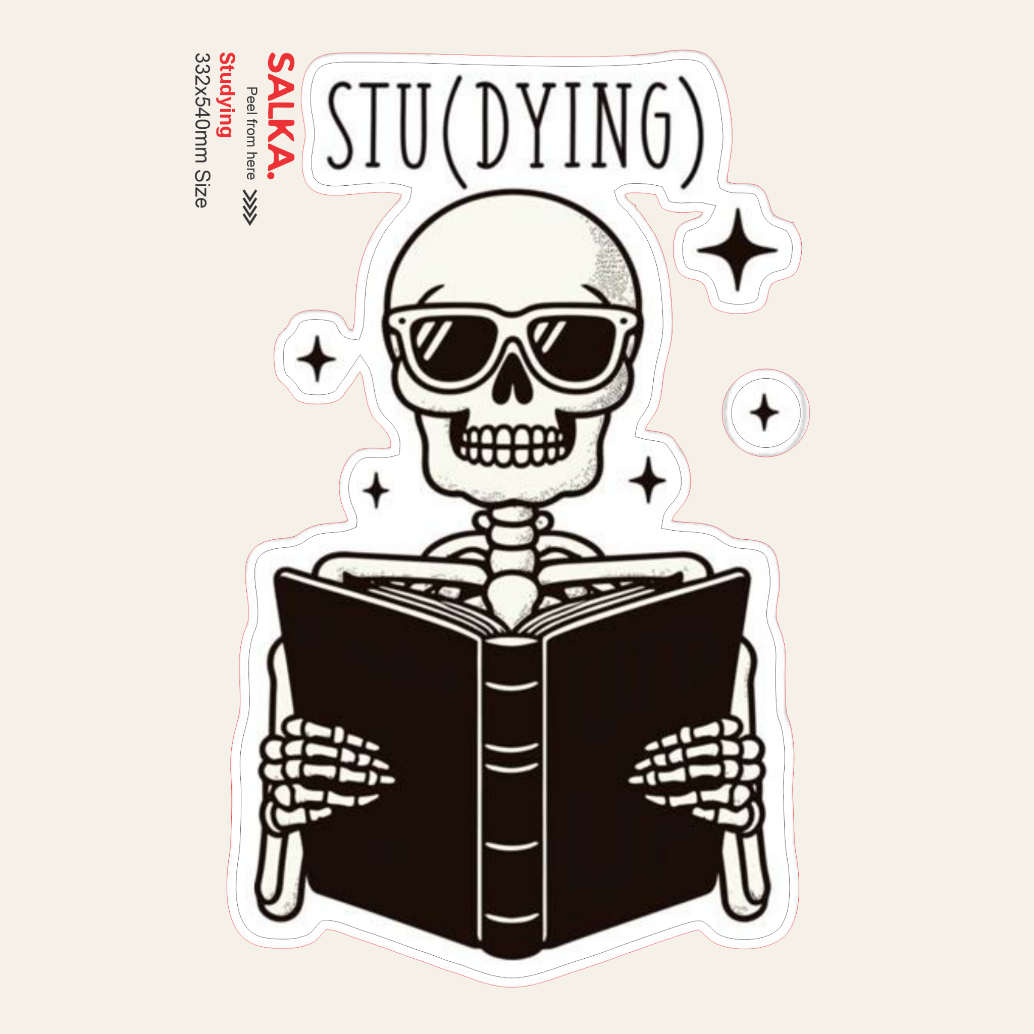 Studying| Premium Vinyl Wall Decal