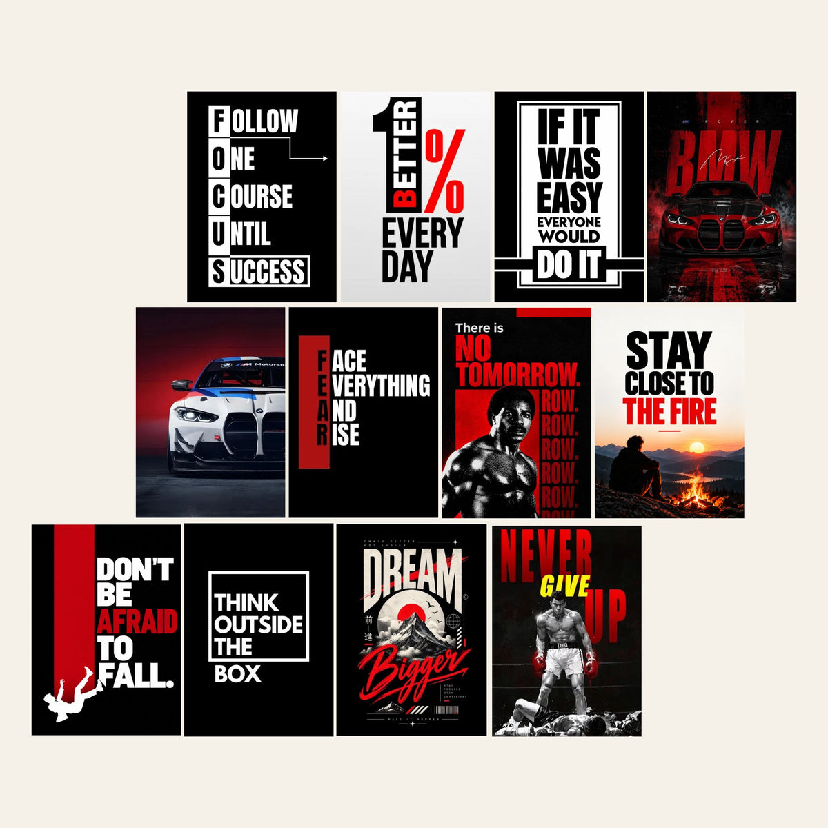 Reborn – 12 Premium Posters ( A4 | 260G )