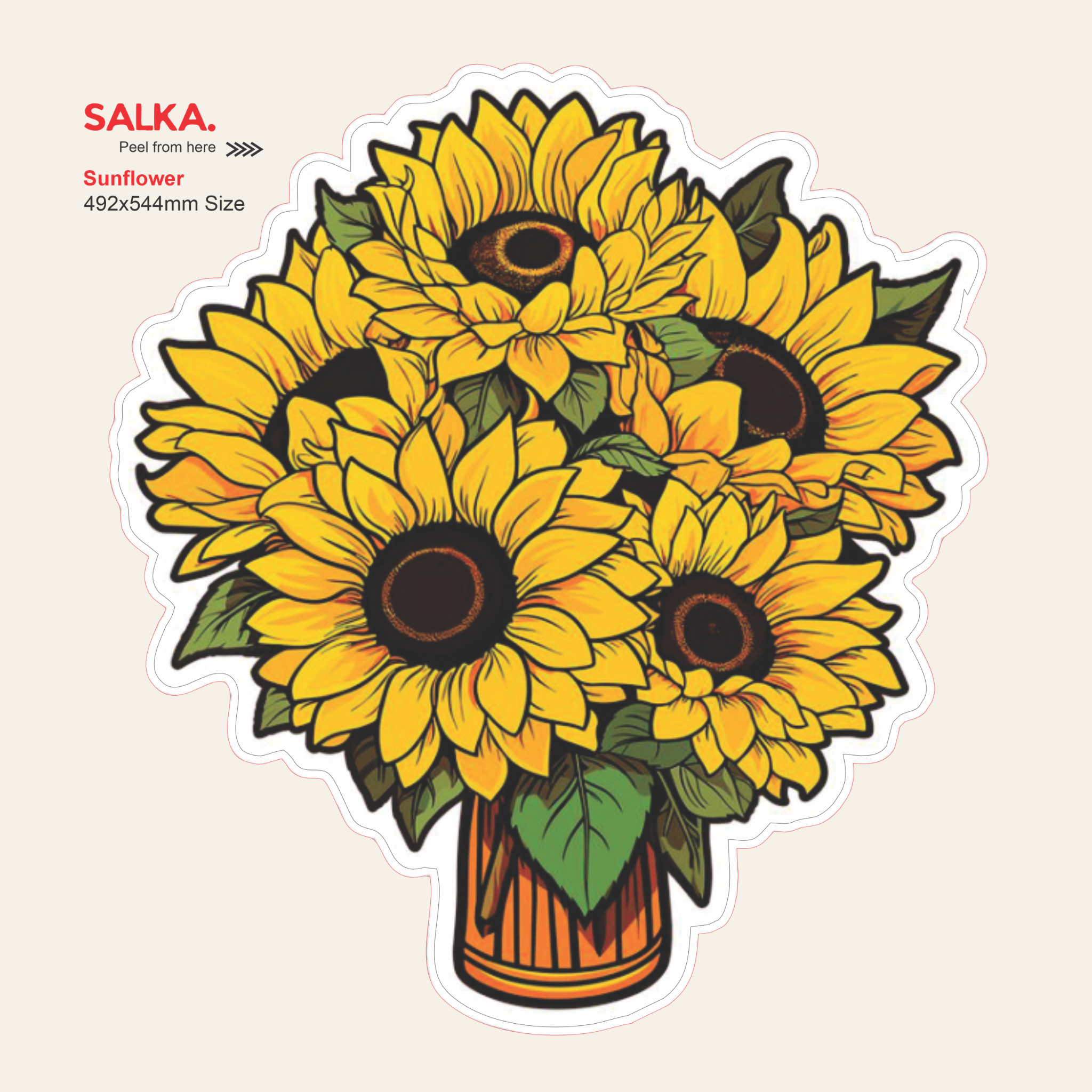 Sun-Flower | Premium Vinyl Wall Decal